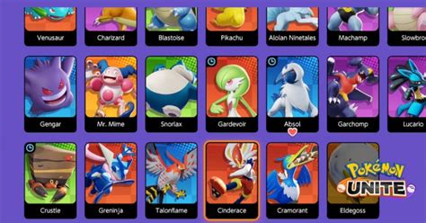 In this game, players face off against each other in 5-on-5 team battles. . Pokmon unite database